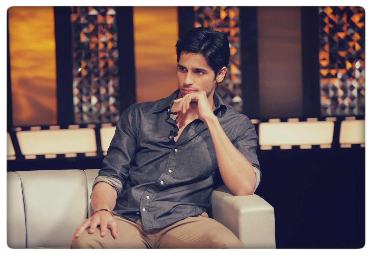 Sidharth Malhotra at The Front Row with Anupama Chopra