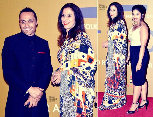 Rahul Bose with Shobha De and daughter at the “EQUATION 2013 – A Fundraiser FOR EQUALITY” on March 1, 2013