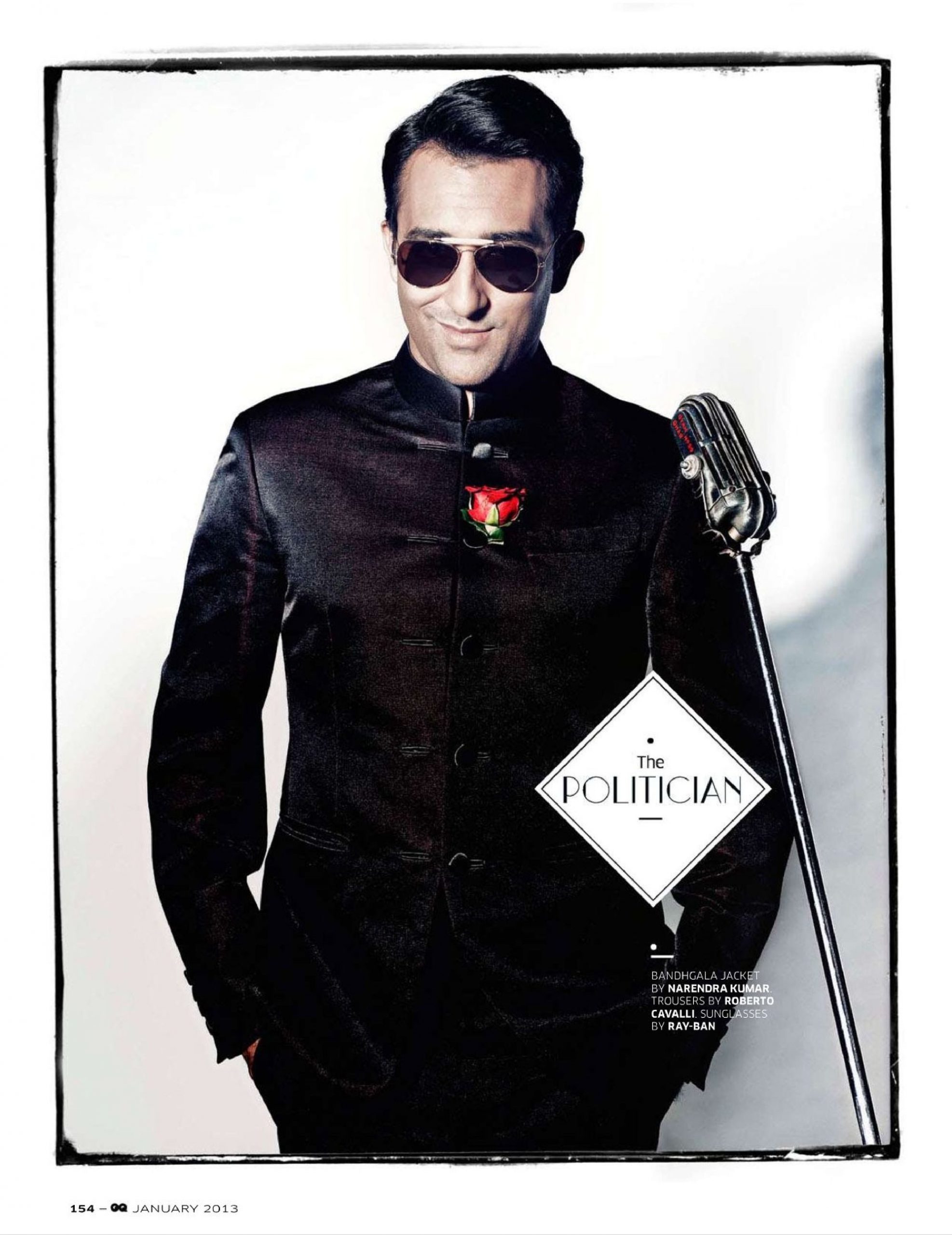 The Rahul Khanna spread in GQ India's January 2013 issue