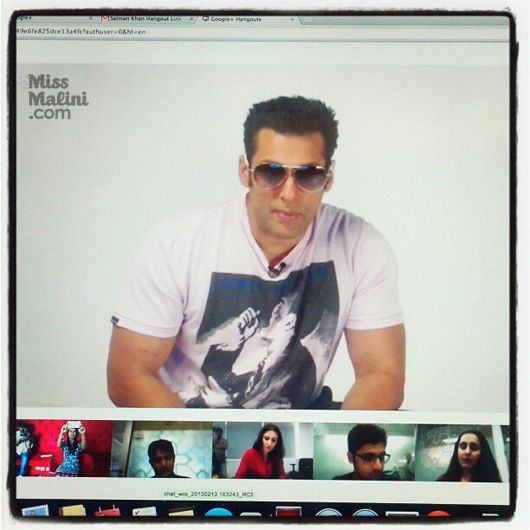 Salman Khan G+ Hangout