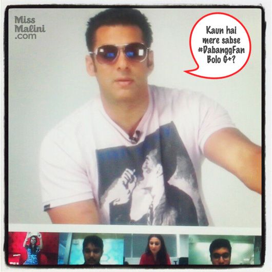 Salman Khan G+ Hangout
