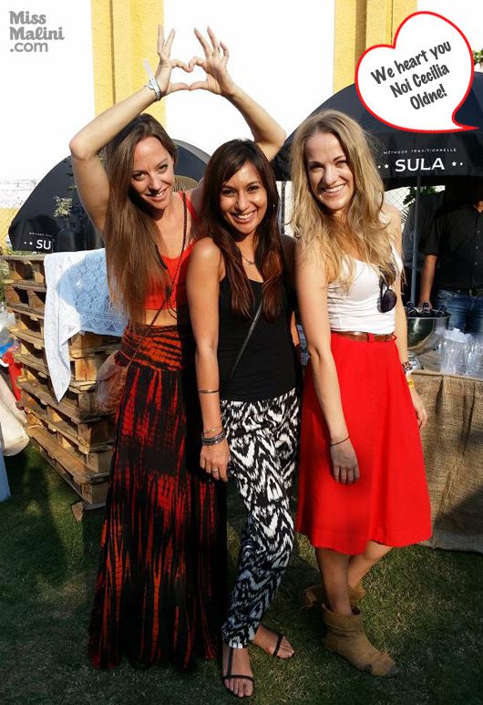 Cecilia Oldne, MissMalini and Andrea Brown