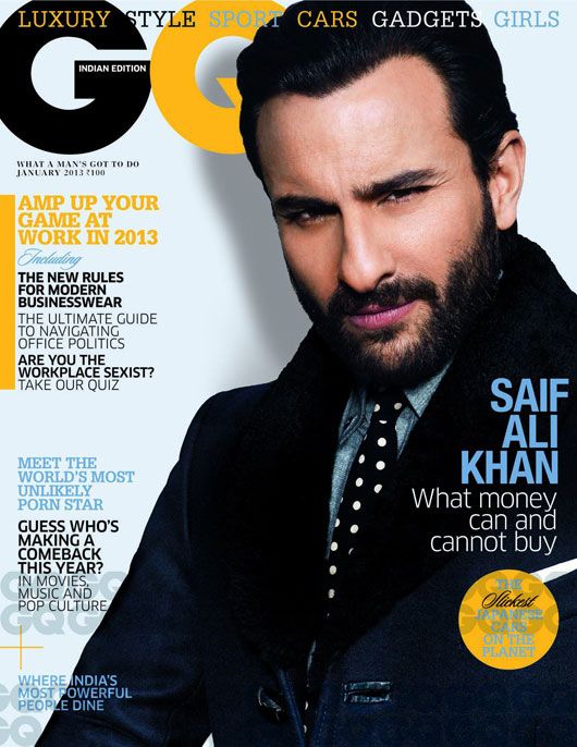 Saif Ali Khan Makes an Appearance on the Cover of GQ India