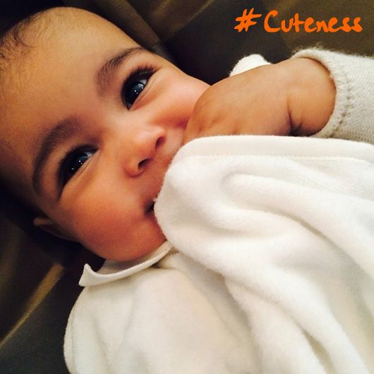 6 Adorable Pictures of Kimye Baby, North West!
