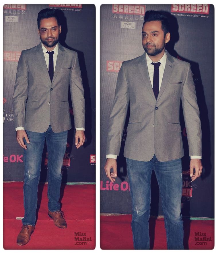Abhay Deol at the 20th Annual Life OK Screen Awards on January 14, 2014