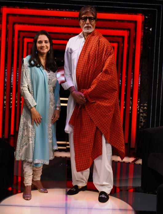 Anupama Chopra and Amitabh Bachchan