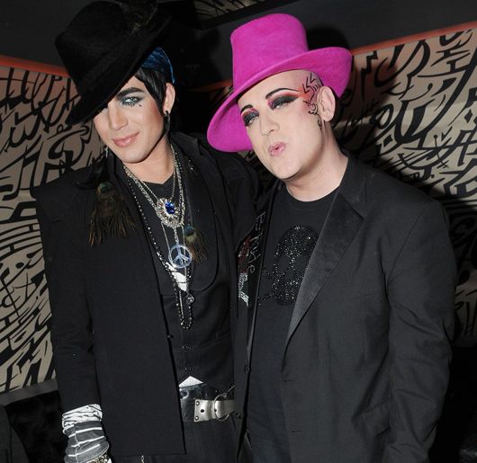 Adam Lambert with Boy George
