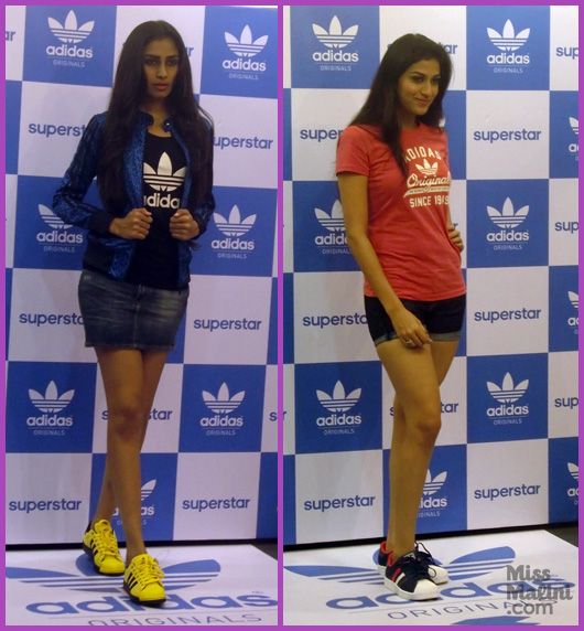 Models wearing Adidas Superstar II