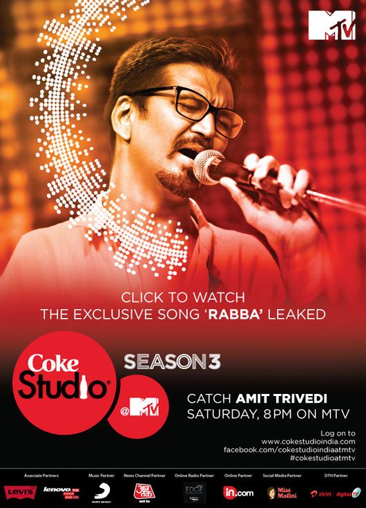 Singer Amit Trivedi to Perform on CokeStudio@MTV This Saturday