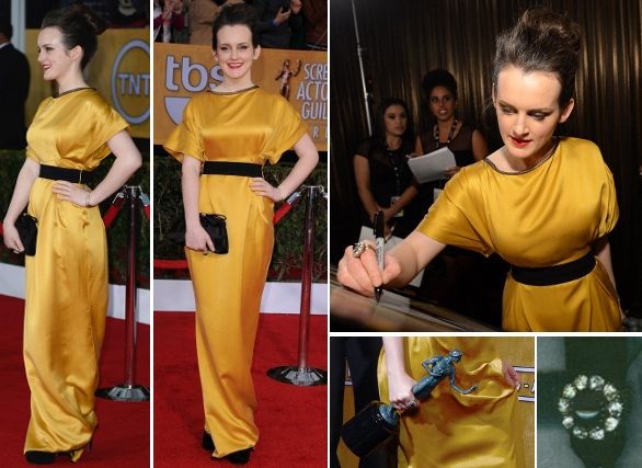 Sophie McShera with an Amrapali ring at the 19th Annual Screen Actors Guild Awards on January 27, 2013 (Photo courtesy | Amrapali)