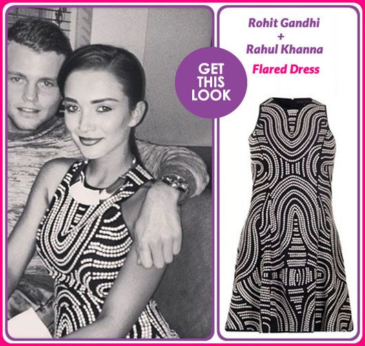Get This Look: Amy Jackson in Rohit Gandhi + Rahul Khanna