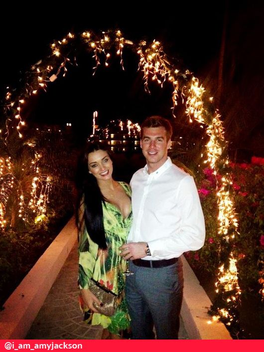 Amy Jackson with a mystery guy in Mexico