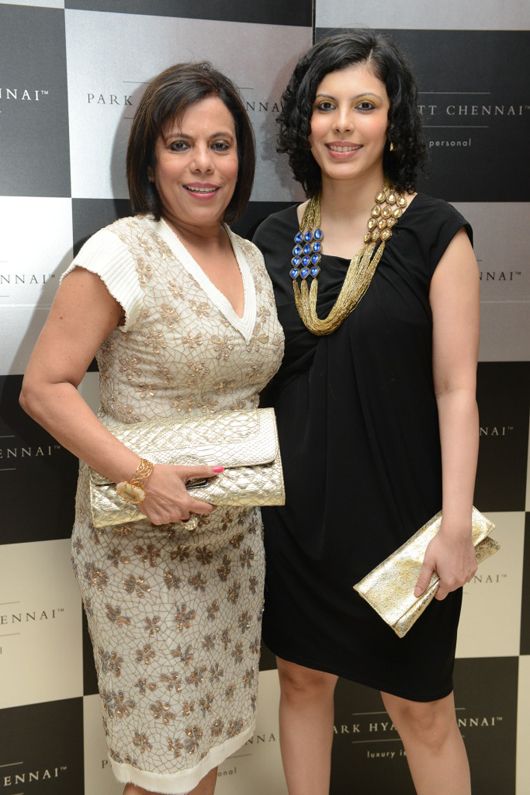 Anu Menon (right) with her mother
