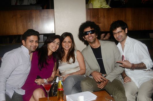 Anushka Jagtiani, Ryan Sadri, Luis Chico from 'Something Relevant' with friends