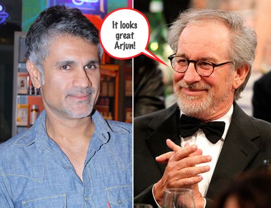 Arjun Khanna and Steven Spielberg