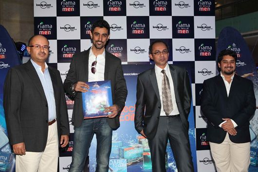 Nilanjan Mukherjee (Head of Marketing Personal Care Products - ITC Ltd) with Kunal Kapoor and the Editor Lonely Planet