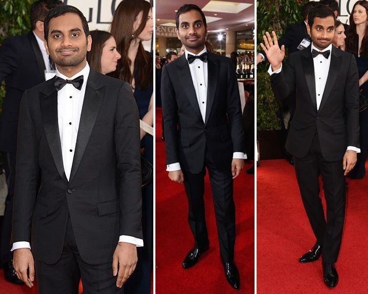 Aziz Ansari in Dior Homme at the 70th Annual Golden Globe Awards