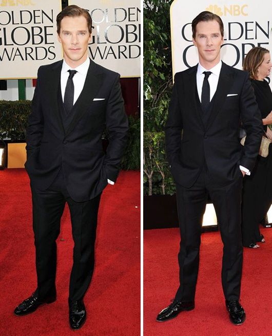Benedict Cumberbatch in Spencer Hart at the 70th Annual Golden Globe Awards