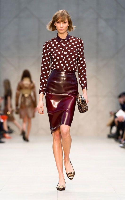 Hearts Galore at Burberry Fall/Winter 2013 Runway Collection