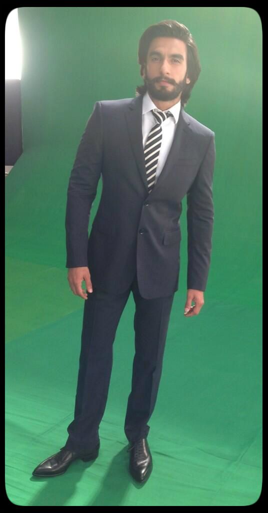 Ranveer Singh in Burberry suit, Paul Smith tie and Christian Louboutin shoes (Photo courtesy | Nitasha Gaurav)
