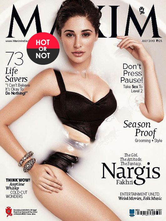Hot Or Not? Nargis Fakhri on the Cover of Maxim