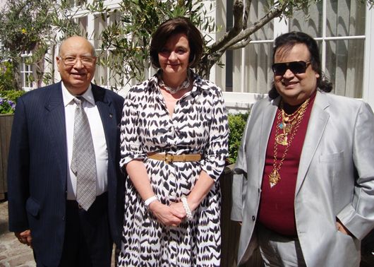 Lord Loomba, Cherie Blair and Bappi Lahiri