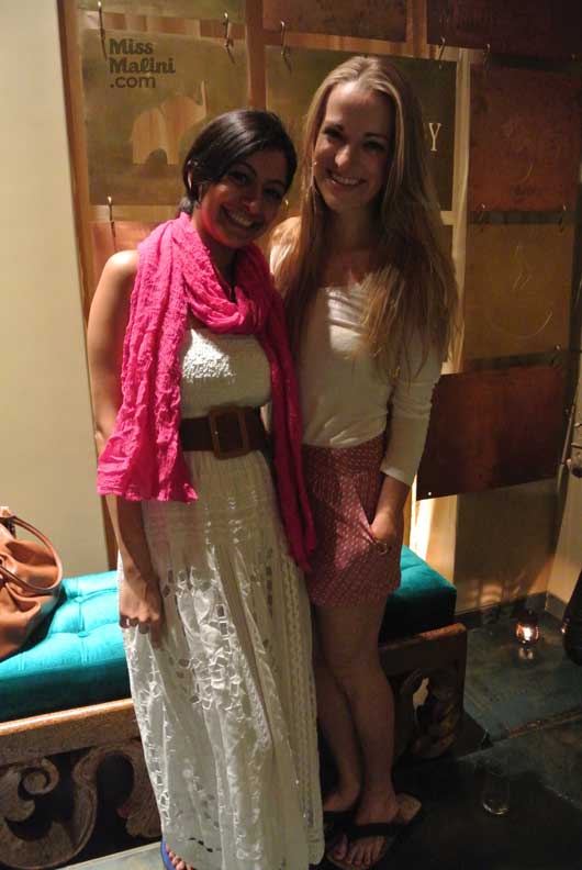 Heena Jain and Andrea Brown before our treatments