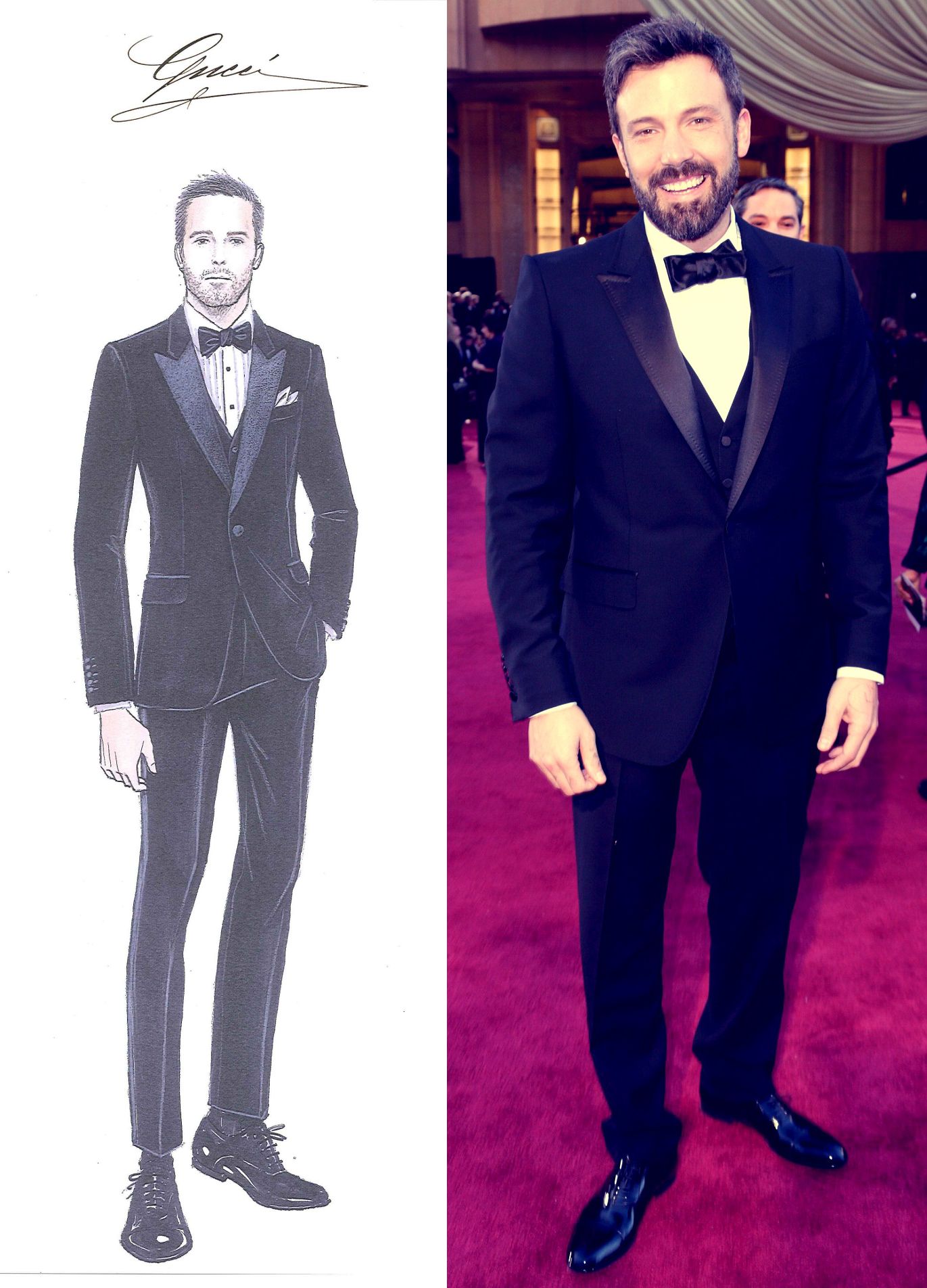 Ben Affleck in custom Gucci at the 85th Annual Academy Awards (Photo courtesy | Gucci/Getty Images)