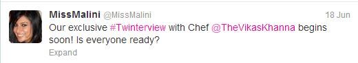 Twinterview with Chef Vikas Khanna