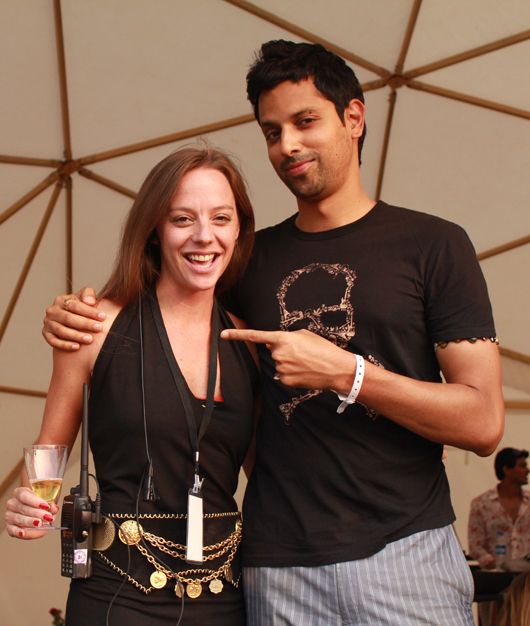 Cecilia Oldne with Mukul Deora 