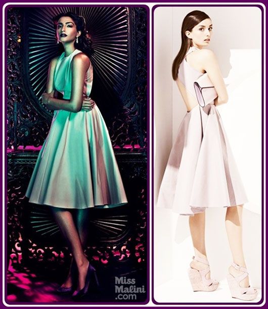 Christian Dior Pre-Spring 2013 collection, Cross Back Poplin Dress