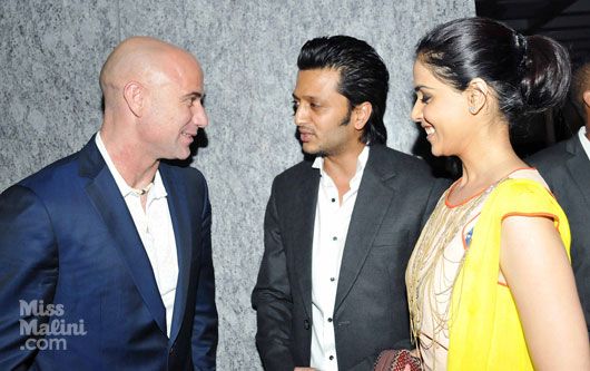 Photos: Bollywood Welcomes Tennis Ace Andre Agassi to Mumbai