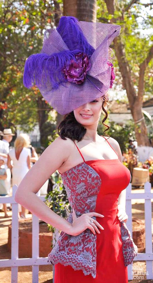 Get This Look: Evelyn Sharma in Full Bloom at the Races