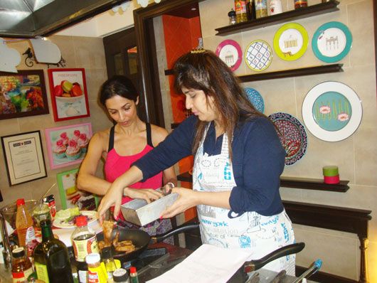 Malaika Arora Khan with Chef Rakhee Vaswani
