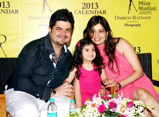Dabboo and Manish Ratnani with their daughter