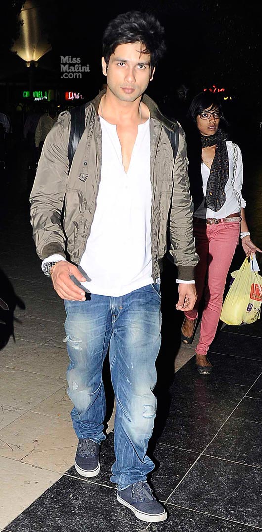 Shahid Kapoor at Mumbai Airport