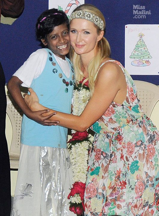 Paris Hilton visits Ashray orphanage