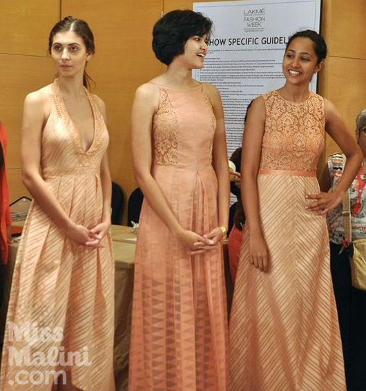 Models enjoy a laugh in their summer dresses | Photo Courtesy: Viral Bhayani