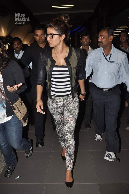 Airport Spotting: Priyanka Chopra & Farhan Akhtar Return to Mumbai