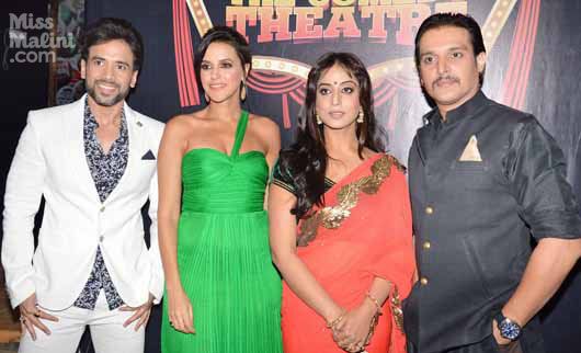 Tusshar Kapoor with Neha Dhupia, Mahie Gill and Jimmy Sheirgill