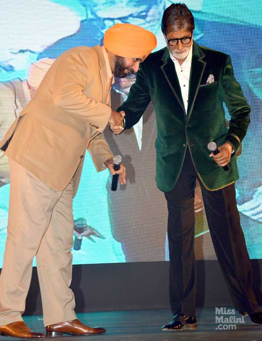 Navjot Singh Siddhu with Amitabh Bachchan