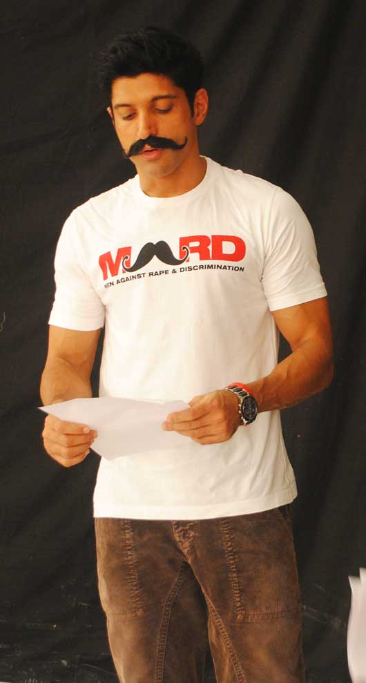 Farhan Akhtar is Handing Out 70,000 Moustaches for MARD