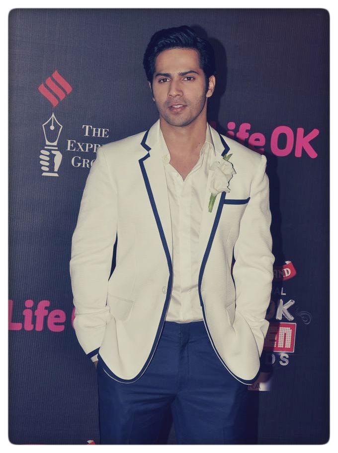 Varun Dhawan at the 20th Annual Life OK Screen Awards on January 14, 2014