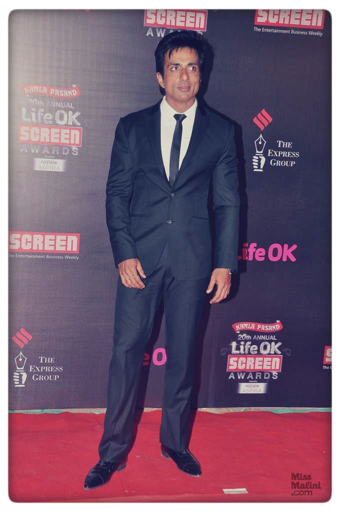 Sonu Sood at the 20th Annual Life OK Screen Awards on January 14, 2014