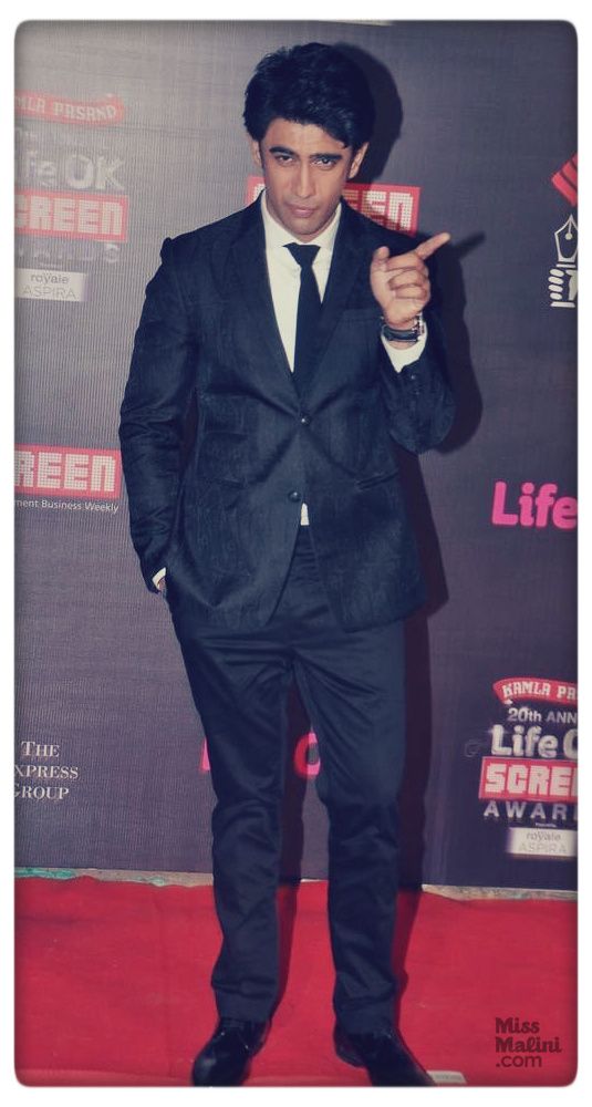 Amit Sadh at the 20th Annual Life OK Screen Awards on January 14, 2014
