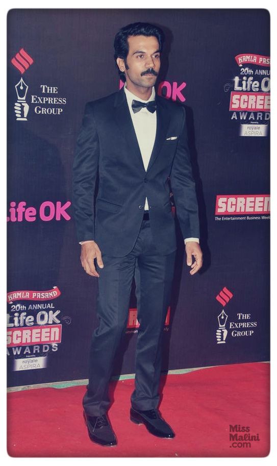 Rajkummar Rao at the 20th Annual Life OK Screen Awards on January 14, 2014