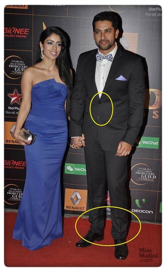 Nin Dusanj and Aftab Shivdasani at the 9th Renault Star Guild Awards held in Mumbai on January 16, 2014