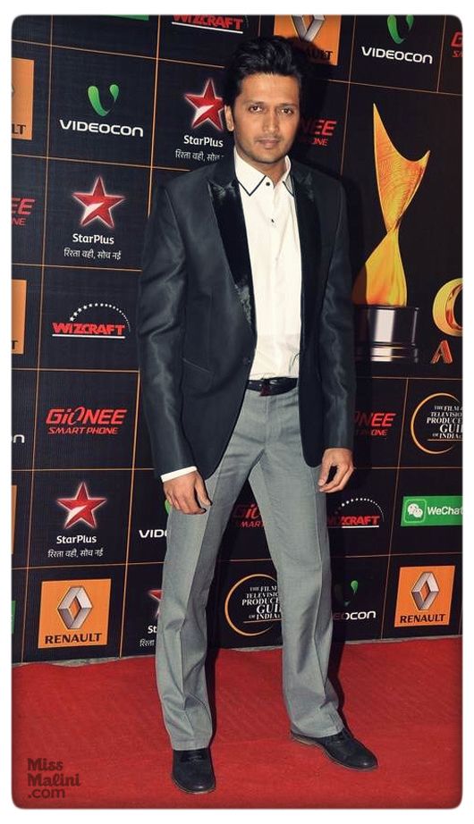 Riteish Deshmukh at the 9th Renault Star Guild Awards held in Mumbai on January 16, 2014