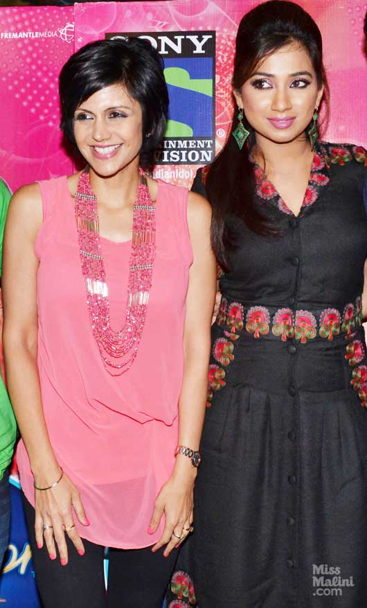 Mandira Bedi and Shreya Ghoshal
