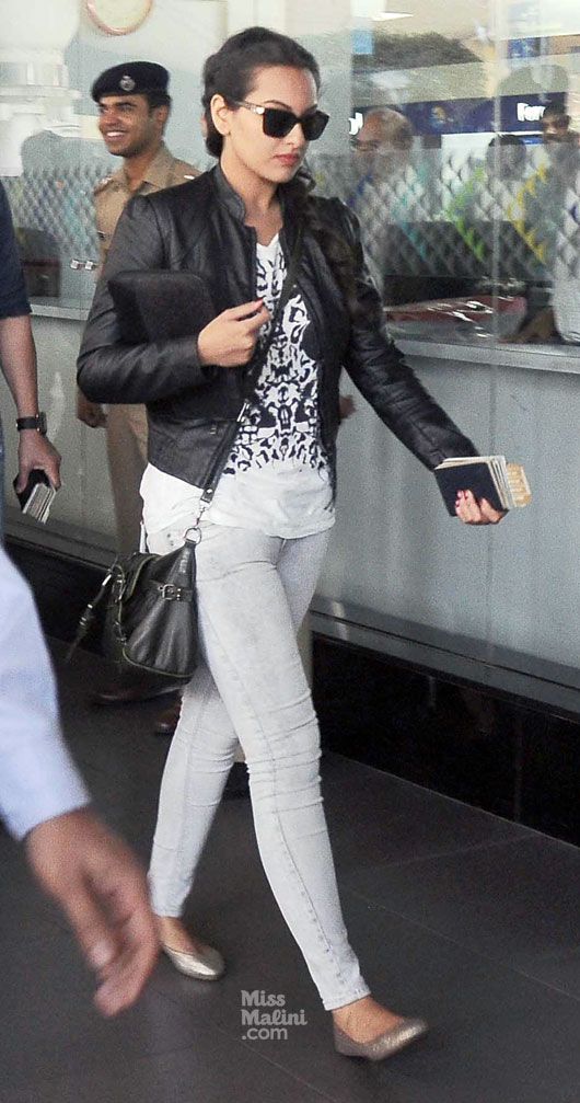 Salman Khan Rocks His Airport Fashion In A Plush Leather Jacket